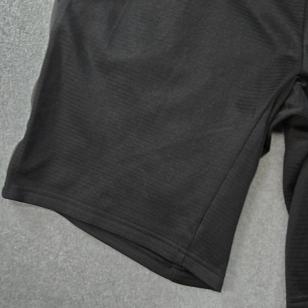 The North Face Shorts Mens‎ L Black Fleece Polyester Elastic Waist 10in